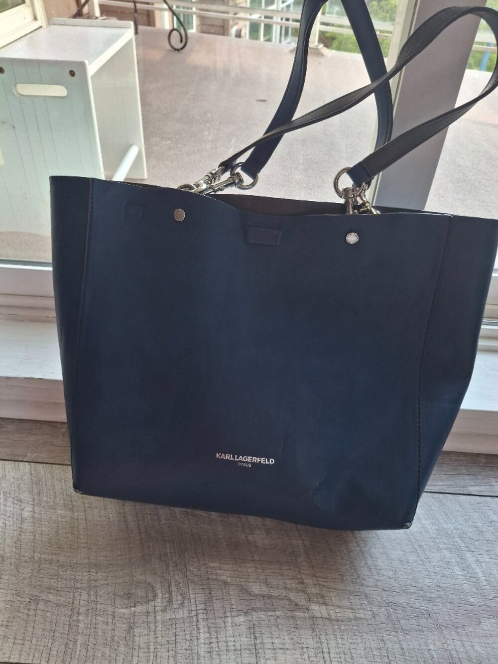 Karl Lagerfeld tote bag with magnetic clip